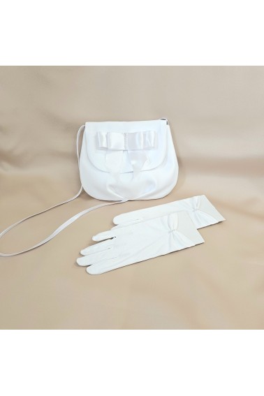 Torebka komunijna i rękawiczki